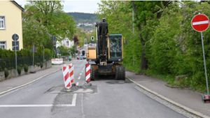 Sperrung in Meiningen: Kanalreparatur und Straßenbau
