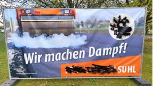 Wahlkampf in Suhl: Zerstörte Wahlplakate der Freien Wähler