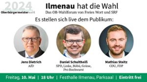 Ilmenau hat die Wahl: OB-Kandidaten diskutieren im Parkcafé